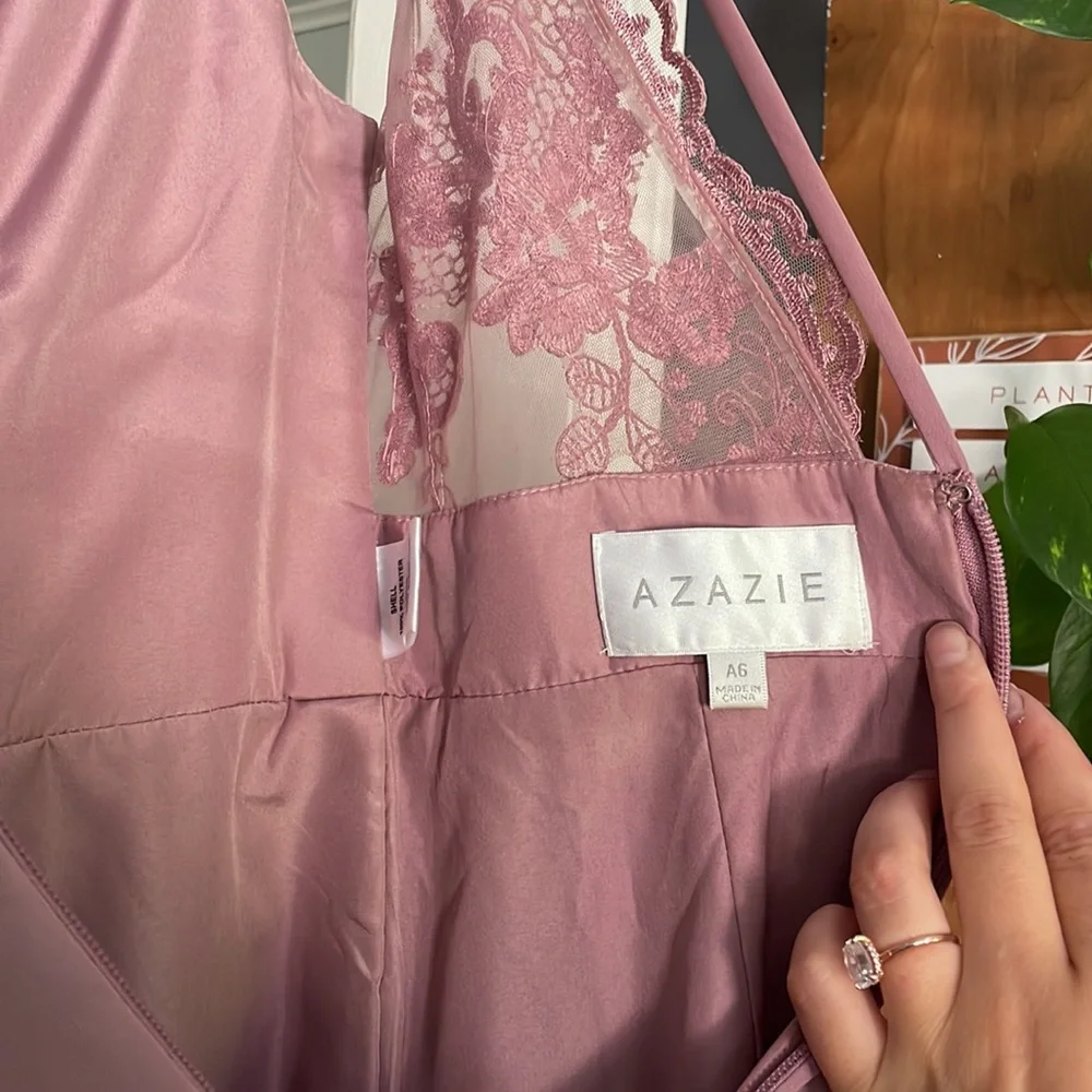Azazie Dusty Mauve dress - Picture 5 of 6
